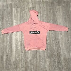 JLY JINGLiYI Unique For Retro pink hoodie